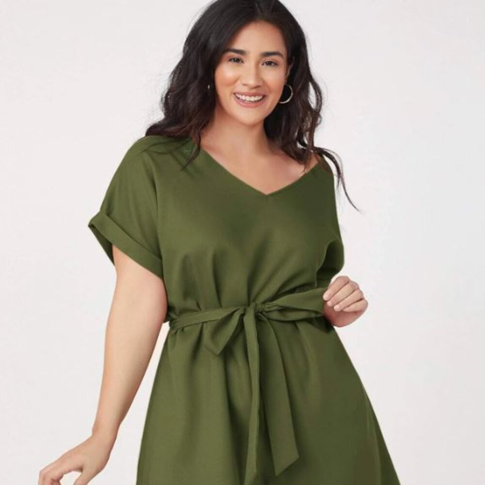 Plus Size Blue Dress *** 4XL SIZE 20 Color Green
